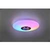 Trio Lighting MUSICA PLAFONIERA LED 15,5W 1700lm, 3000 - 6000K DIFFUSORE BIANCO CON CASSA BLUETOOTH RGB E TELECOMANDO MULTIFUNZIONE D.41CM DIMMERABILE