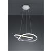 Trio Lighting COURSE SOSPENSIONE LED 27,5W · 1x 3150lm, 3000K CERCHIO INFINITO ACCIAIO SATINATO D. 60CM