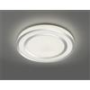 Trio Lighting NORIAKI PLAFONIERA LED 40W 4750lm, 3000 - 5000K TONDA EFFETTO CIELO STELLATO CON BORDO CROMATO CON TELECOMANDO MULTIFUNZIONE CON ACCENSIONI SEPARATE D.60CM DIMMERABILE