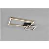 Trio Lighting PADELLA PLAFONIERA LED 25W 3000lm, 3000K ORO + NERO CON SNODO DIMMERABILE CON INTERRUTTORE L. 63,5CM
