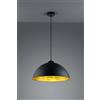 Trio Lighting ROMINOII VINTAGE ROMINO II SOSPENSIONE METSLLO NERO E ORO D.50CM 1 LUCE ATTACCO E27