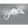 Trio Lighting PERUGIA PLAFONIERA LED 28W 3400lm, 4000 CROMO CON DIMMERAZIONE AD INTERRUTTORE L.60CM