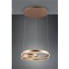 Trio Lighting MARNIE SOSPENSIONE LED 68W 8000lm, 3000K METALLO CAFFE' A SPIRALE DIMMERABILE CON INTERRUTTORE D. 65CM