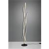 Trio Lighting BLAZE PIANTANA LED 28W 3250lm, 2300+3000+4000K ONDULATA METALLO OTTONE E NERO DIMMERABILE CON INTERRUTTORE H. 138CM
