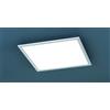 Trio Lighting PHOENIX PLAFONIERA LED 26W 3000lm, 3000K QUADRATA ACCIAIO DIFFUSORE BIANCO 45X45CM