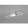 Trio Lighting RIGIDO PLAFONIERA LED 22W 2800lm, 2700 - 6000K RETTANGOLARE ACCIAIO CON TELECOMANDO MULTIFUNZIONE L. 60CM DIMMERABILE