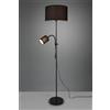 Trio Lighting OWEN PIANTANA METALLO NERO CON LAMPADA LETTURA E 2 PARALUMI ATTACCO E14-E27 CON ACCENSIONI SEPARATE D. 36CM ALTEZZA 160CM