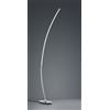 Trio Lighting SOLO PIANTANA LED 11W 1200lm, 3000K CURVA ALLUMINIO SPAZZOLATO H. 150CM CON INTERRUTTORE A PEDALE