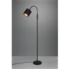 Trio Lighting TOMMY PIANTANA NERA FLESSIBILE CON PARALUME NERO E ORO H.130CM 1 LUCE ATTACCO E14