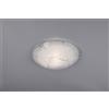 Trio Lighting SANDRINA PLAFONIERA VETRO GRANIGLIA CON RIGHE TRASPARENTI D.30CM 1 LUCE ATTACCO E 27