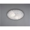 Trio Lighting SANDRINA PLAFONIERA VETRO GRANIGLIA CON RIGHE TRASPARENTI D.40CM 2 LUCI ATTACCO E 27