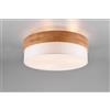 Trio Lighting SEASONS PLAFONIERA LEGNO NATURALE E PARALUME BIANCO D. 50CM 3 LUCI ATTACCO E14