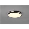 Trio Lighting TACOMA PLAFONIERA LED 24W 2500lm, 2700 - 6500K BORDO NERO CON TELECOMANDO MULTIFUNZIONE D.40CM DIMMERABILE