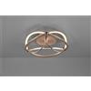 Trio Lighting CHARIVARI PLAFONIERA LED 20W · 1x 2500lm, 3000K OTTONE SATINATO ELLISSI DIMMERABILE CON INTERRUTTORE D. 41CM