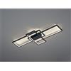 Trio Lighting THIAGO PLAFONIERA LED 36W 3000lm, 3000 - 6000K ANTRACITE 3 RETTANGOLI CON TECNOLOGIA WIZ MULTIFUNZIONE L. 104CM DIMMERABILE