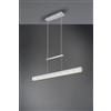 Trio Lighting PAROS SOSPENSIONE LED ALLUMINIO BI-EMISSIONE CON REGOLAZIONE ALTEZZA ED INTENSITA' CON INTERRUTTORE L. 90CM LED 22W 2500lm, 3000K- 11W · 1200lm, 3000K