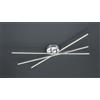 Trio Lighting TIRIAC PLAFONIERA LED 27W 2850lm, 3000KGRANDE 3 BACCHETTE ORIENTABILI DI METALLO ACCIAIO SATINATO DIMMERABILE CON INTERRUTTORE A SCATTO D.100CM