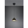 Trio Lighting PUNCH SOSPENSIONE METALLO NERO E ORO D. 18CM 1 LUCE ATTACCO E27