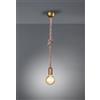 Trio Lighting ROPE SOSPENSIONE CORDA ANNODATA E METALLO OTTONE ANTICATO 1 LUCE NON INCLUSA ATTACCO E27