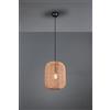 Trio Lighting RUNA SOSPENSIONE GRANDE METALLO NERO E CORDA D.35CM 1 LUCE ATTACCO E27
