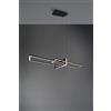 Trio Lighting SALINAS SOSPENSIONE LED 34W 4200lm, 3000K TRIPLO RETTANGOLO NERA DIMMERABILE CON INTERRUTTORE L. 110CM
