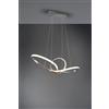Trio Lighting SANSA SOSPENSIONE LED 28W 3200lm, 3000K INFINITO ACCIAIO SATINATO DIMMERABILE CON INTERRUTTORE L. 80CM