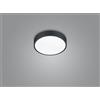 Trio Lighting WACO PLAFONIERA LED 28W 3200lm, 2300+3000+4000K DIMMERABILE METALLO NERO CON INTERRUTTORE PER VARIAZIONE TEMPERATURA DI COLORE LED D. 31CM