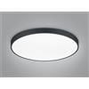 Trio Lighting WACO PLAFONIERA LED 102W 12400lm, 2300+3000+4000K DIMMERABILE METALLO NERO CON INTERRUTTORE PER VARIAZIONE TEMPERATURA DI COLORE LED D. 75CM