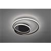 Trio Lighting ZIBAL PLAFONIERA LED 22W 2500lm, 3000K SPIRALE NERA DIMMERABILE CON INTERRUTTORE D.40CM