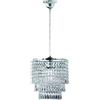 Trio Lighting ORIENT SOSPENSIONE TONDA STRASS ACRILICO CROMO CM25 1 LUCE ATTACCO E27