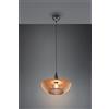 Trio Lighting COLINO SOSPENSIONE LEGNO NATURALE E METALLO ANTRACITE D. 40CM 1 LUCE ATTACCO E27