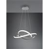 Trio Lighting COURSE SOSPENSIONE LED 27,5W 3150lm, 4000K CERCHIO INFINITO ACCIAIO SATINATO D. 60CM DIMMERABILE