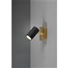 Trio Lighting MARLEY SPOT BASE ORO CON CILINDRO NERO L. 15CM 1 LUCE ATTACCO GU10