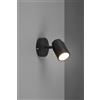 Trio Lighting ANGELO H2O SPOT SINGOLO ORIENTABILE NERO IP44 H.15,5CM 1 LUCE ATTACCO GU10