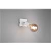 Trio Lighting VANNES SPOT SINGOLO ORIENTABILE BIANCO CON INTERRUTTORE H. 11,5CM 1 LUCE ATTACCO E27