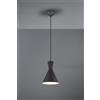 Trio Lighting ENZO SOSPENSIONE 1 LUCE ATTACCO E27 DOPPIO CONO METALLO ANTRACITE D. 20CM