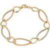 Gioielleria Lucchese Oro Bracciale Donna Oro Giallo Bianco Rosa GL101476