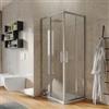 DEGHI Box doccia 70x80 cm angolare scorrevole vetro trasparente anticalcare profilo cromo 195h - Moritz