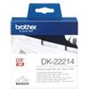 Brother - Rotolo etichetta continua - carta adesiva - Nero-Bianco - 12mm x 30,48mt - DK-22214 (unità vendita 1 pz.)
