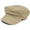styleBREAKER Berretto a Palloncino da Donna in Morbida Pelle Scamosciata, a Punta, Bakerboy, Newsboy 04023091, Colore:Grigio Chiaro
