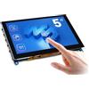 Waveshare 5 inch Display for Raspberry Pi 4 Capacitive Touchscreen HDMI LCD (H) 800x480 Resolution Supports All Raspberry Pi/Windows 10/8.1/8/7 Computer Monitor/Game Console/Multi Mini-PC BB Black