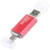 DOCOELF Chiavetta USB Type C 128 GB, 2 in 1 OTG USB 2.0 Memoria Stick Portatile Penna Pendrive 128gb Flash Drive per PC Tablet Laptop Smartphone Huawei, Xiaomi, Oneplus Etc (Rosso)