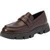 Geox Donna D Vilde C Moccasin, caffè Scuro, 37 EU