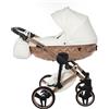 Junama Trio Diamond Mirror Satin Junama Pelle Edition Champagne Satinato Bianco