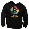 Generico Felpa Bitcoin Criptovaluta Finance Borsa - Hoodie Cotone vestibilità Regular con Cappuccio (Nero, XXL)