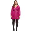 FIORELLA RUBINO: Vestito Corto Fucsia con Cintura e Fibbia Fucsia. S Stagione Autunno Inverno 2023