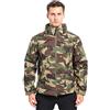 Ketamyy Uomo Mimetiche Softshell Tattico Giacche Collo Alto Impermeabile Fodera in Pile Antivento Antipioggia Cappotti con Cappuccio for All'aperto Trekking Caccia Alpinismo Giungla Camo S