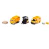 Siku 6335, Set Regalo Logistica DHL, Include Camion, Carrello Elevatore, Furgone per le Consegne, Bancali e Pacchi, Metallo,Plastica, Giallo, Parti Mobili