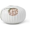 HAK Kähler Kähler, Hammershøi Poppy Candle Holder Ø7,5 Cm White W. Deco, Porta Candele, Multicolore, Unisex Adulto