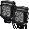 LED-MARTIN® RS1700 - Faro di retromarcia a LED, 1700 lm, rettangolare, 12 V/24 V, certificazione ECE-R23, 100% ammissibile, per tutti i tipi, colore: Nero